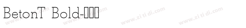 BetonT Bold字体转换